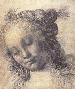 Andrea del Verrocchio Head of a Girl USA oil painting artist